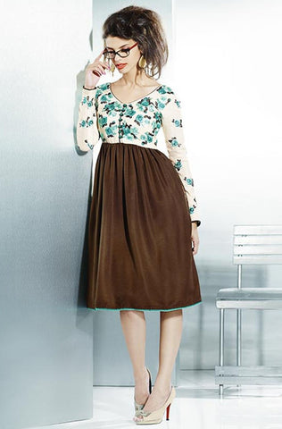 Black Embroidered Pashmina Kurti