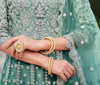 Acapulco Green Designer Heavy Embroidered Wedding Anarkali Suit-Saira's Boutique