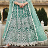 Acapulco Green Designer Heavy Embroidered Wedding Anarkali Suit-Saira's Boutique