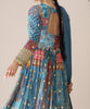 Blue Designer Embroidered Party Wear Anarkali Suit-Saira's Boutique