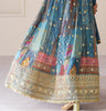 Blue Designer Embroidered Party Wear Anarkali Suit-Saira's Boutique