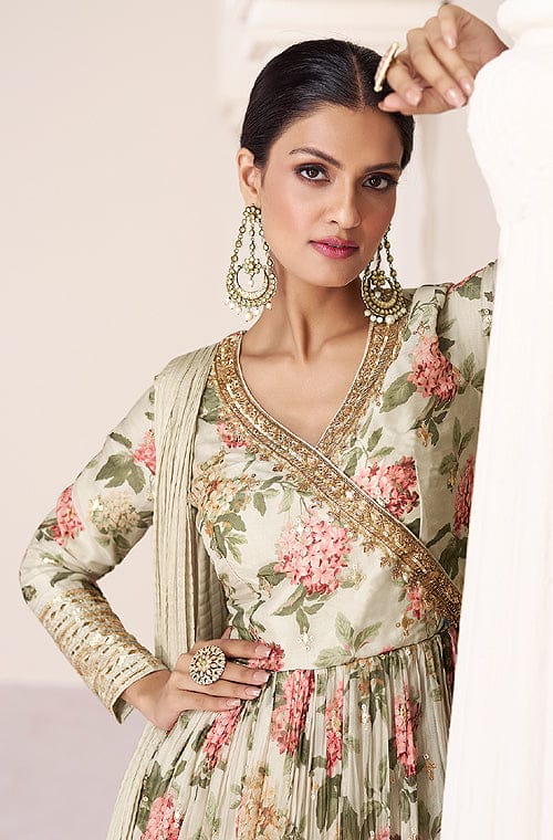 Buy Beige Kurta Suit Sets for Women by Jaipur Kurti Online | Ajio.com