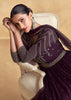 Dark Wine Designer Heavy Embroidered Wedding Anarkali-Saira's Boutique