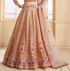 Desert Sand Designer Embroidered Silk Wedding Lehenga-Saira's Boutique