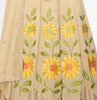 Dull Yellow Cream Designer Embroidered Party Wear Silk Anarkali Gown-Saira's Boutique