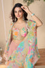 Dusty Blush Designer Embroidered Party Wear Palazzo Suit with Shrug-Saira's Boutique