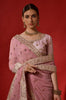 Dusty Pink Designer Embroidered Georgette Wedding Saree-Saira's Boutique