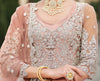 Dusty Rose Designer Heavy Embroidered Wedding Anarkali Suit-Saira's Boutique
