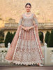 Dusty Rose Designer Heavy Embroidered Wedding Anarkali Suit-Saira's Boutique