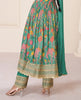 Green Designer Embroidered Party Wear Anarkali Suit-Saira's Boutique