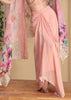 Light Peach Designer Embroidered Party Wear Lehenga with Shrug-Saira's Boutique