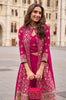 Magenta Designer Embroidered Party Wear Palazzo Suit with Shrug