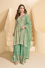 Mint Green Designer Embroidered Pure Georgette Wedding Palazzo Suit-Saira's Boutique