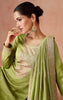 Olive Green Designer Embroidered Silk Party Wear Palazzo Suit-Saira's Boutique