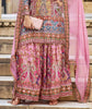 Pink Designer Embroidered Heavy Chinon Party Wear Sharara Suit-Saira's Boutique