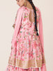 Pink Designer Embroidered Party Wear Sharara Suit-Saira's Boutique