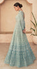 Shaded Blue Designer Heavy Embroidered Georgette Anarkali Gown-Saira's Boutique