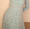 Shaded Blue Designer Heavy Embroidered Georgette Anarkali Gown-Saira's Boutique