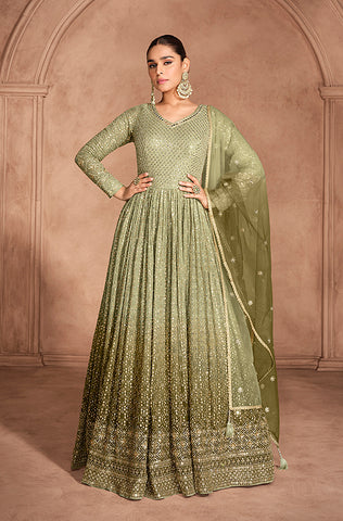 Baby Pink Designer Heavy Embroidered Wedding & Bridal Lehenga