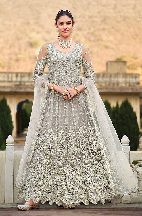 Buy Georgette Wedding Wear Anarkali Suit In Ruby Pink Color Online -  LSTV05583 | Andaaz Fashion