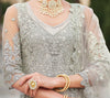 Taupe Designer Heavy Embroidered Wedding Anarkali Suit-Saira's Boutique