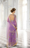 Purple Designer Bridal Georgette and Net Lehenga with BONUS Palazzo Pants-Saira's Boutique