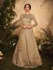 Beige Gold Designer Heavy Embroidered Wedding Anarkali Gown-Saira's Boutique