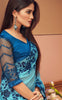 Blue Designer Embroidered Silk Party Wear Saree-Saira's Boutique