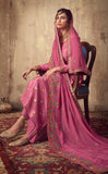 Blush Pink Designer Embroidered Party Wear Palazzo Suit-Saira's Boutique