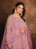 Blush Pink Designer Heavy Embroidered Net Anarkali Suit-Saira's Boutique