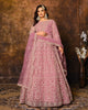 Blush Pink Designer Heavy Embroidered Net Anarkali Suit-Saira's Boutique