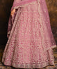 Blush Pink Designer Heavy Embroidered Net Anarkali Suit-Saira's Boutique