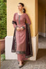 Brandy Rose & Mahogany Brown Designer Embroidered Party Wear Pant Suit-Saira's Boutique