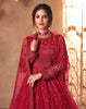 Cardinal Red Designer Embroidered Wedding Anarkali Suit-Saira's Boutique