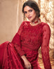 Cardinal Red Designer Embroidered Wedding Anarkali Suit-Saira's Boutique