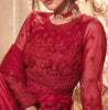 Cardinal Red Designer Embroidered Wedding Anarkali Suit-Saira's Boutique