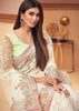 Champagne Pink Designer Embroidered Silk Wedding Saree-Saira's Boutique