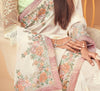 Champagne Pink Designer Embroidered Silk Wedding Saree-Saira's Boutique