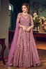 Charm Pink Designer Heavy Embroidered Net Wedding Anarkali Gown-Saira's Boutique