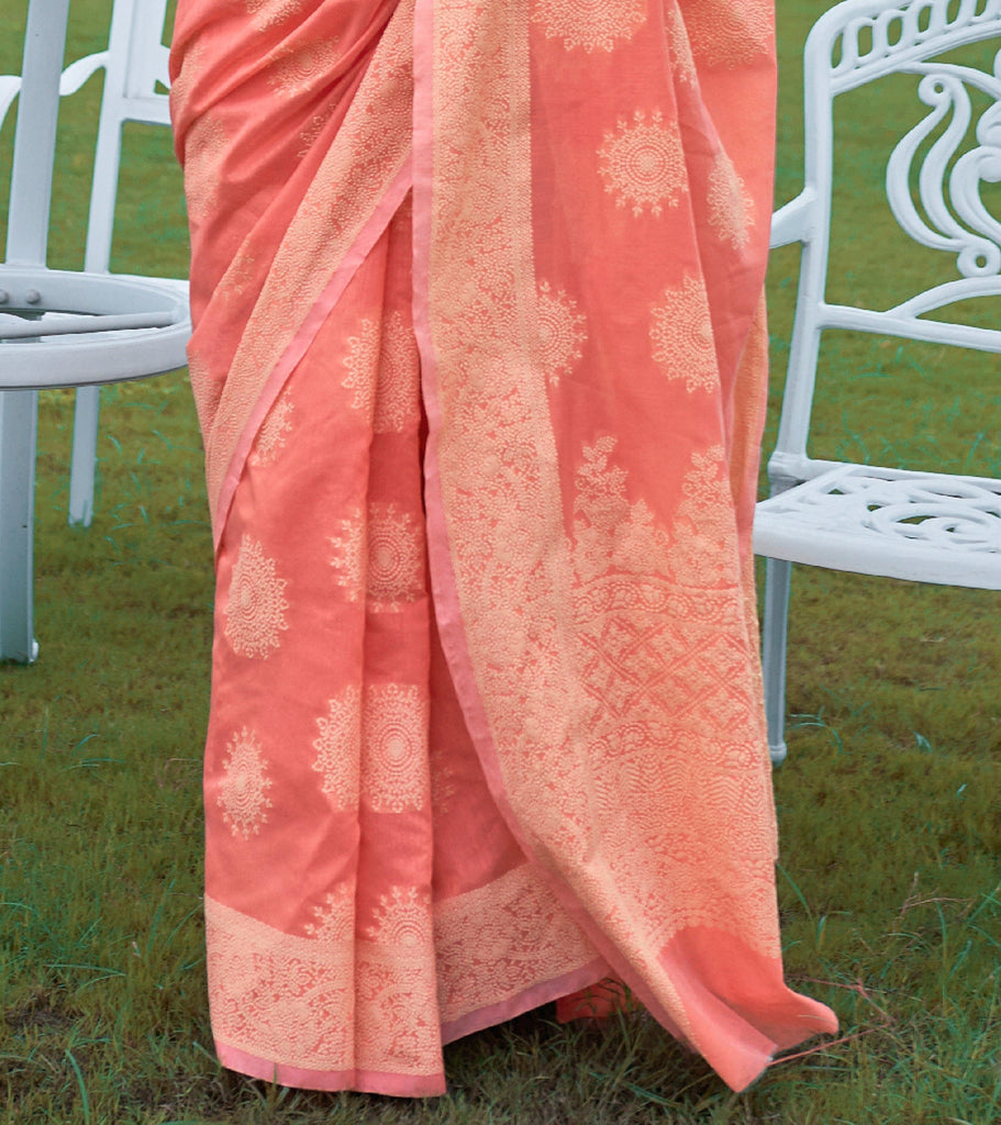 Congo Pink Designer Heavy Embroidered Chikankari Party Wear Saree-Saira's Boutique