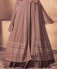 Copper Rose Designer Embroidered Wedding Lehenga Style Anarkali Suit-Saira's Boutique