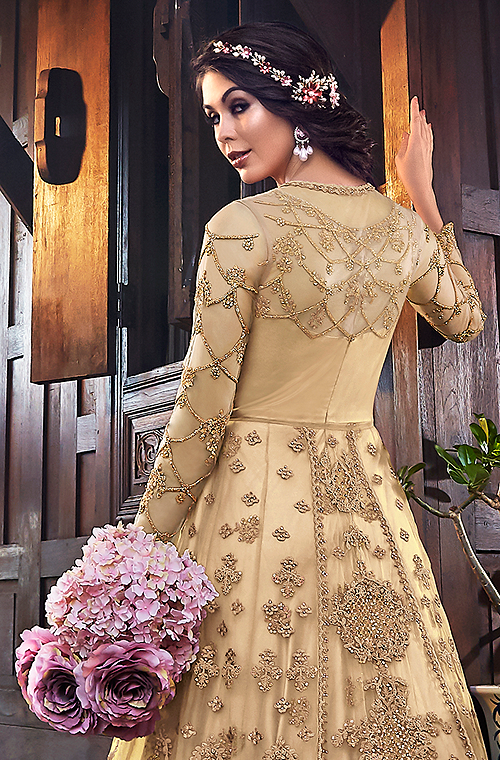 Gold Sequin Gown – Seema Gujral