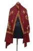 Maroon Pure Pashmina Hand Embroidered Kashmiri Shawl-Saira's Boutique