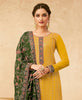 Daffodil Yellow & Army Green Designer Embroidered Pant Suit-Saira's Boutique