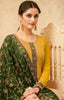 Daffodil Yellow & Army Green Designer Embroidered Pant Suit-Saira's Boutique