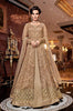 Dark Beige Designer Embroidered Lehenga Style Bridal Anarkali Suit-Saira's Boutique