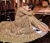 Dark Beige Designer Embroidered Lehenga Style Bridal Anarkali Suit-Saira's Boutique