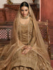 Dark Beige Designer Embroidered Net Kurti Style Lehenga-Saira's Boutique