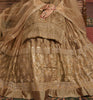 Dark Beige Designer Embroidered Net Kurti Style Lehenga-Saira's Boutique