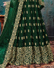 Dark Green Designer Embroidered Georgette Anarkali Suit-Saira's Boutique